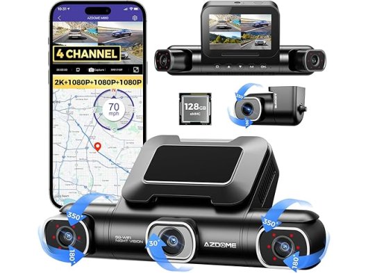 Azdome M660 4 Kameralı Araç Kamerası Seti