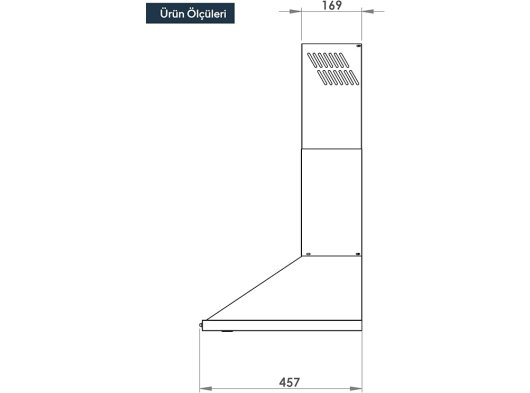 Silver Inox Emaye Davlumbaz DP6-X